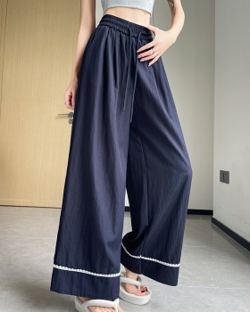 All-match casual pants thin wide leg pants for women