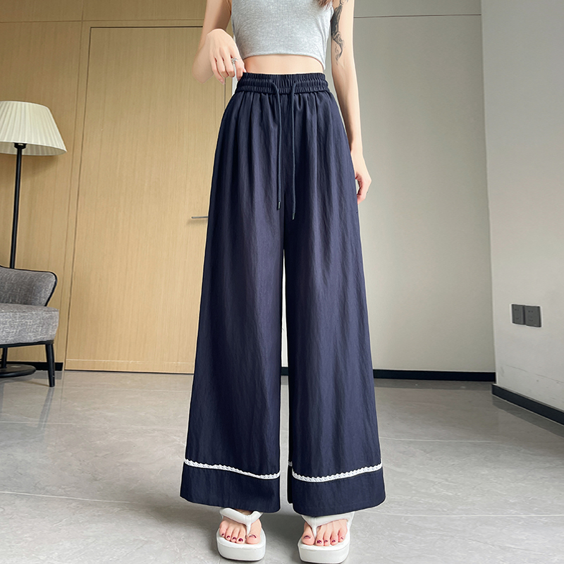 All-match casual pants thin wide leg pants for women