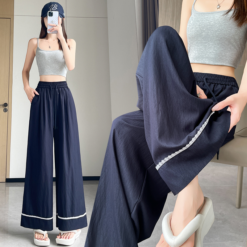 All-match casual pants thin wide leg pants for women