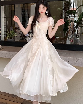 Retro France style thick and disorderly dress