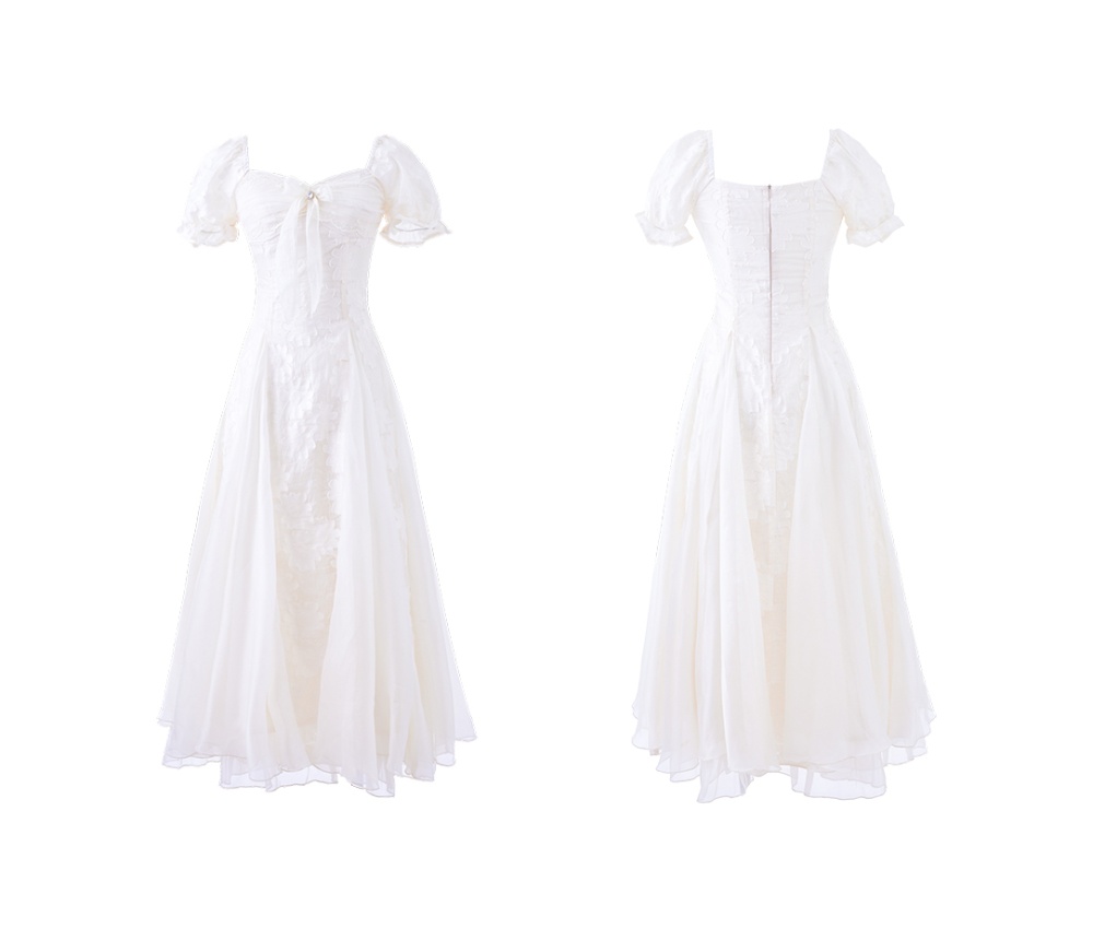 Retro France style thick and disorderly dress