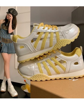 Thick crust clunky sneaker hollow Sports shoes