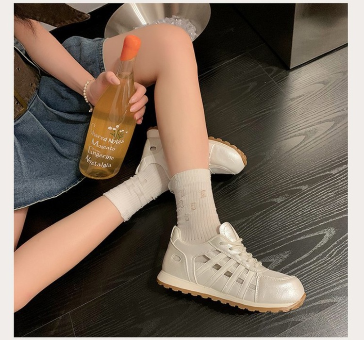 Thick crust clunky sneaker hollow Sports shoes