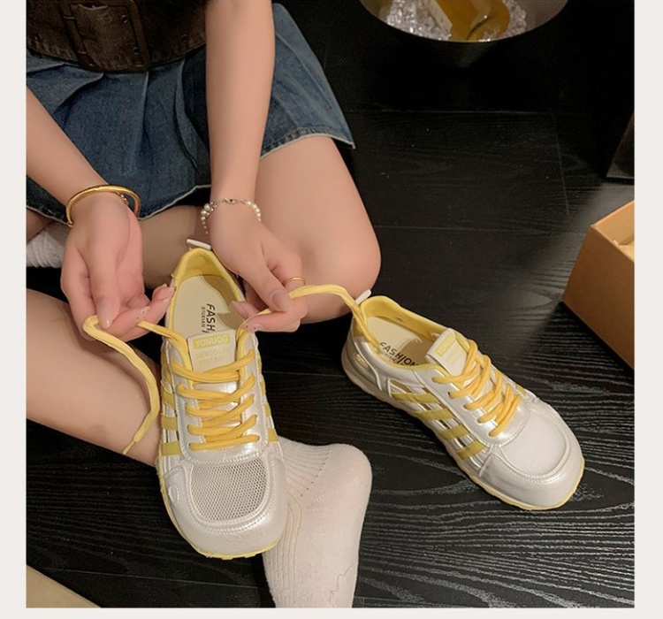 Thick crust clunky sneaker hollow Sports shoes