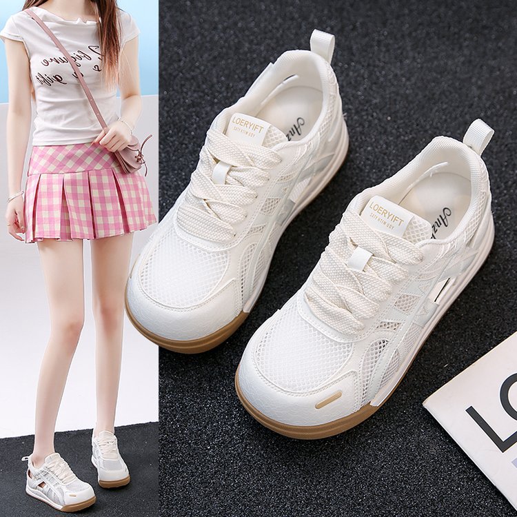 Breathable mesh summer shoes hollow thick crust sandals