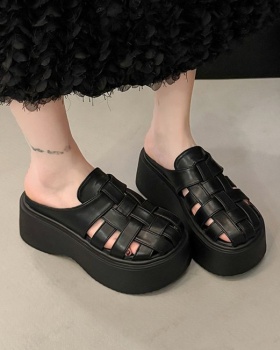 Lady France style lazy shoes summer slippers for women