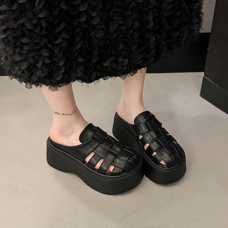 Lady France style lazy shoes summer slippers for women