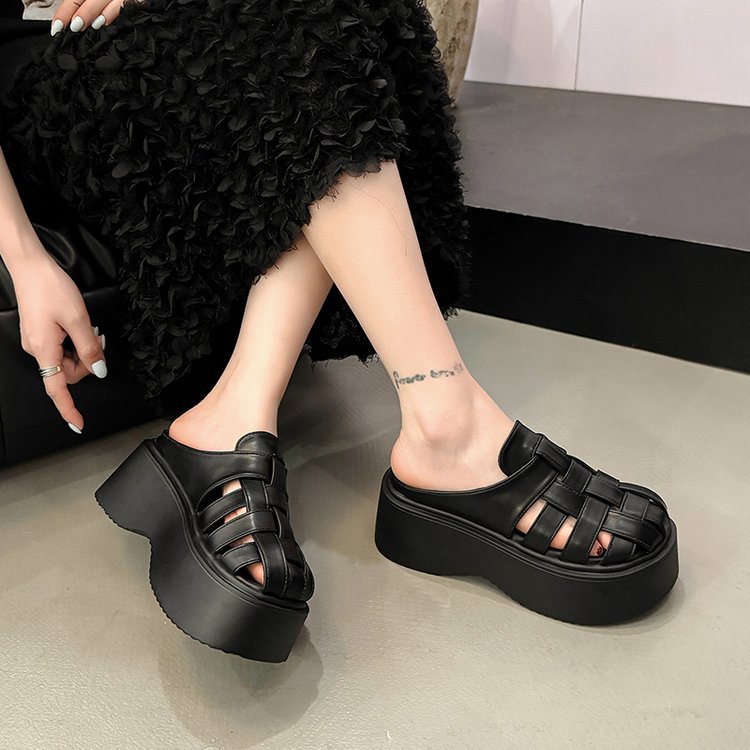 Lady France style lazy shoes summer slippers for women