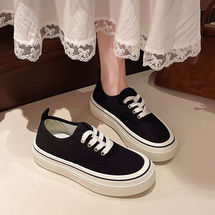 France style canvas shoes lady shoes for women