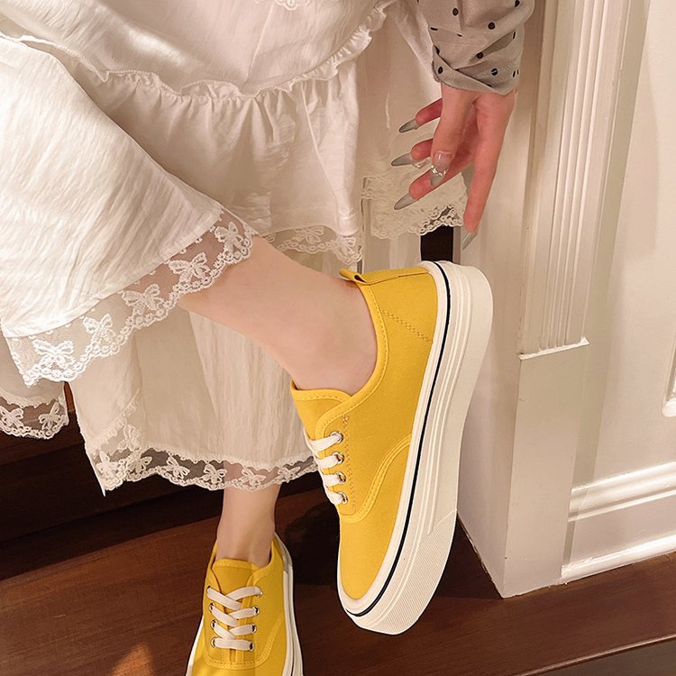 France style canvas shoes lady shoes for women