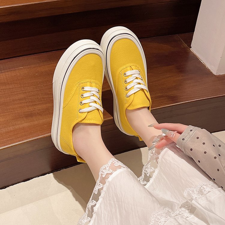 France style canvas shoes lady shoes for women