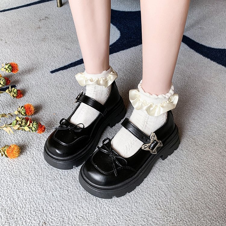 Spring and autumn lady leather shoes small shoes for women