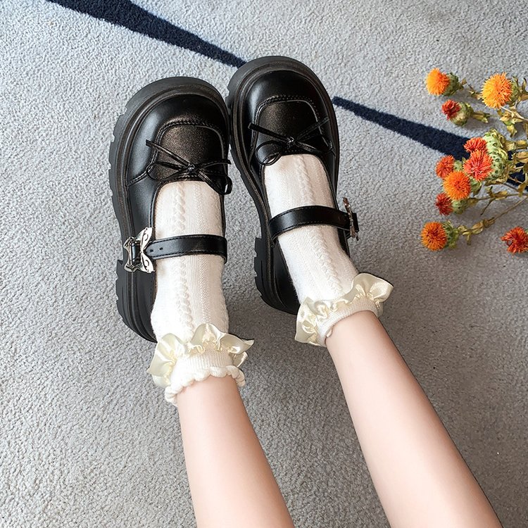 Spring and autumn lady leather shoes small shoes for women
