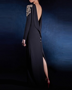 Halter long formal dress fashion European style dress