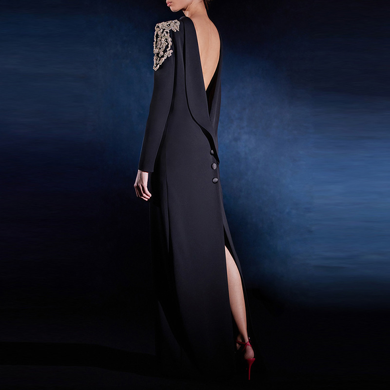 Halter long formal dress fashion European style dress