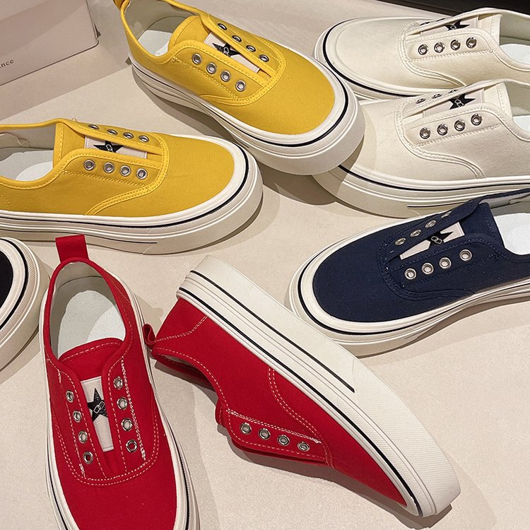 Elastic shoes spring and autumn board shoes for women
