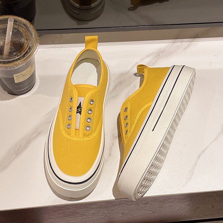 Elastic shoes spring and autumn board shoes for women