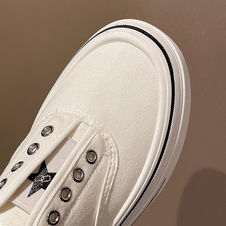 Elastic shoes spring and autumn board shoes for women
