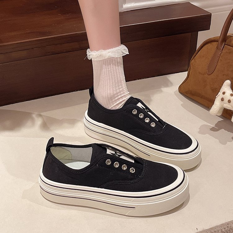Elastic shoes spring and autumn board shoes for women