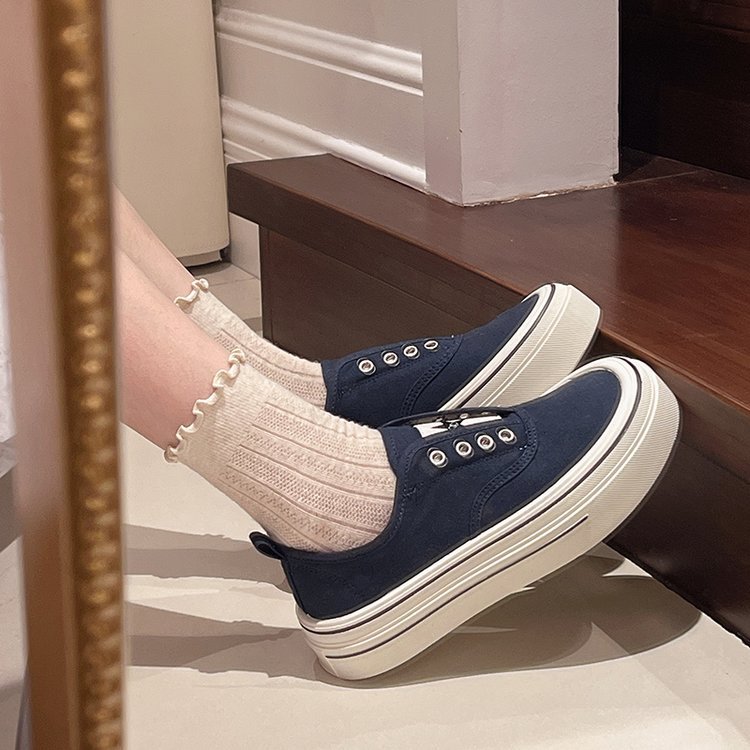 Elastic shoes spring and autumn board shoes for women