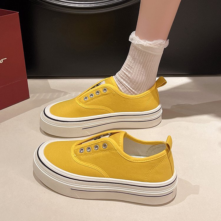Elastic shoes spring and autumn board shoes for women