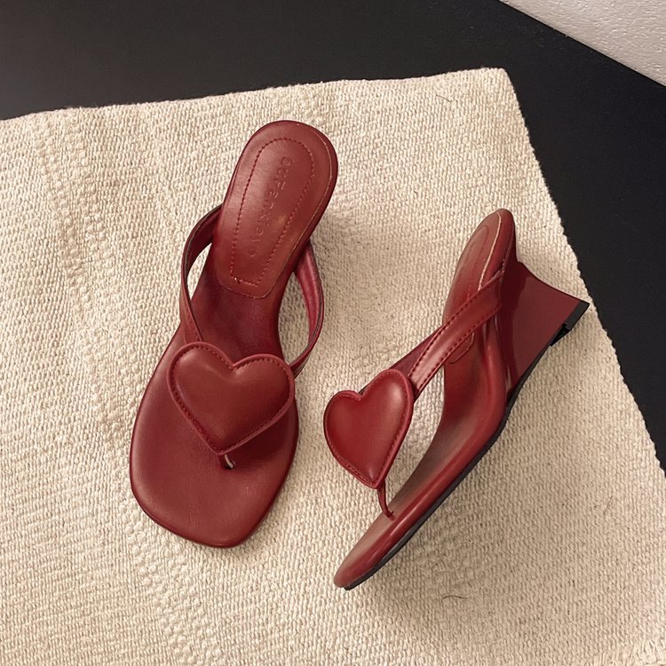 Open toe square head slippers lady fashion shoes for women