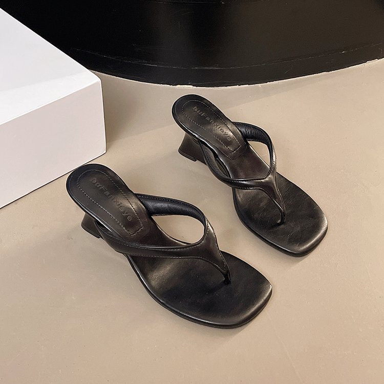 Open toe slipsole  lady France style shoes for women
