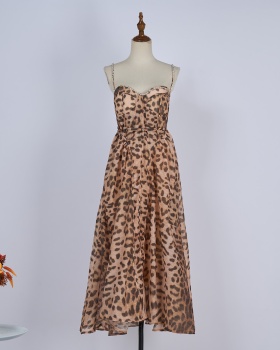 With chest pad spicegirl strap dress wrapped chest dress
