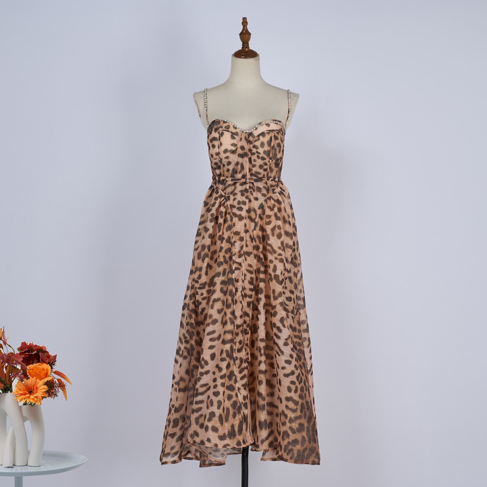 With chest pad spicegirl strap dress wrapped chest dress