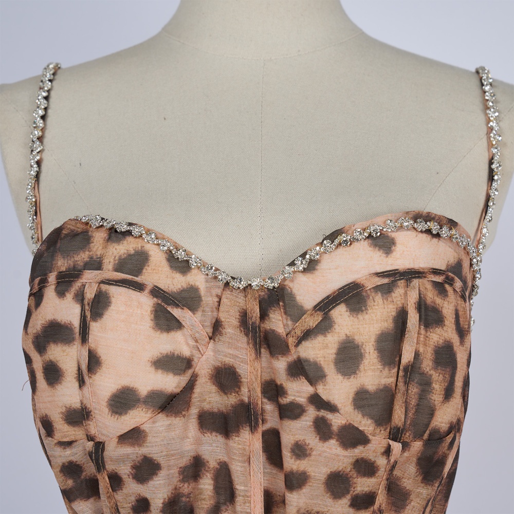 With chest pad spicegirl strap dress wrapped chest dress
