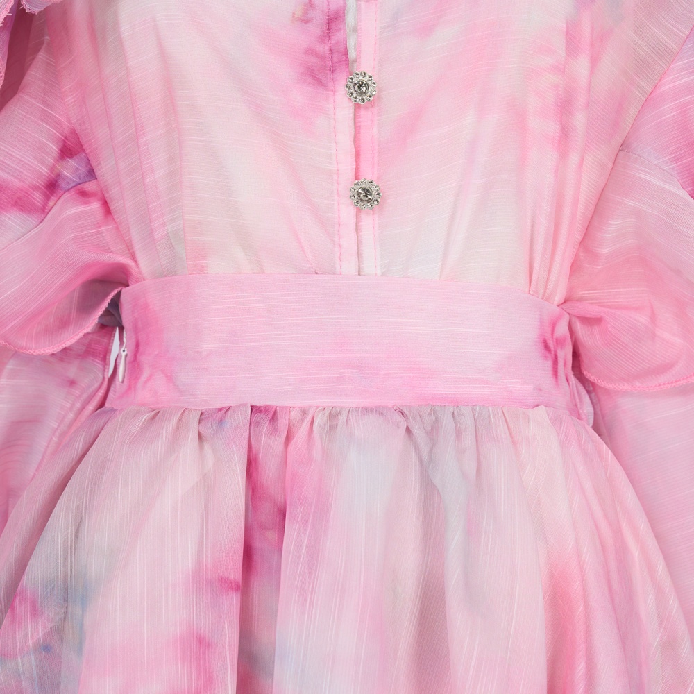 Silk linen spring shirt collocation high waist skirt