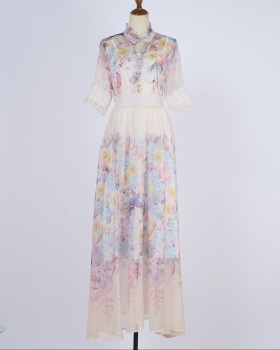 Big skirt skirt elastic waist long skirt a set