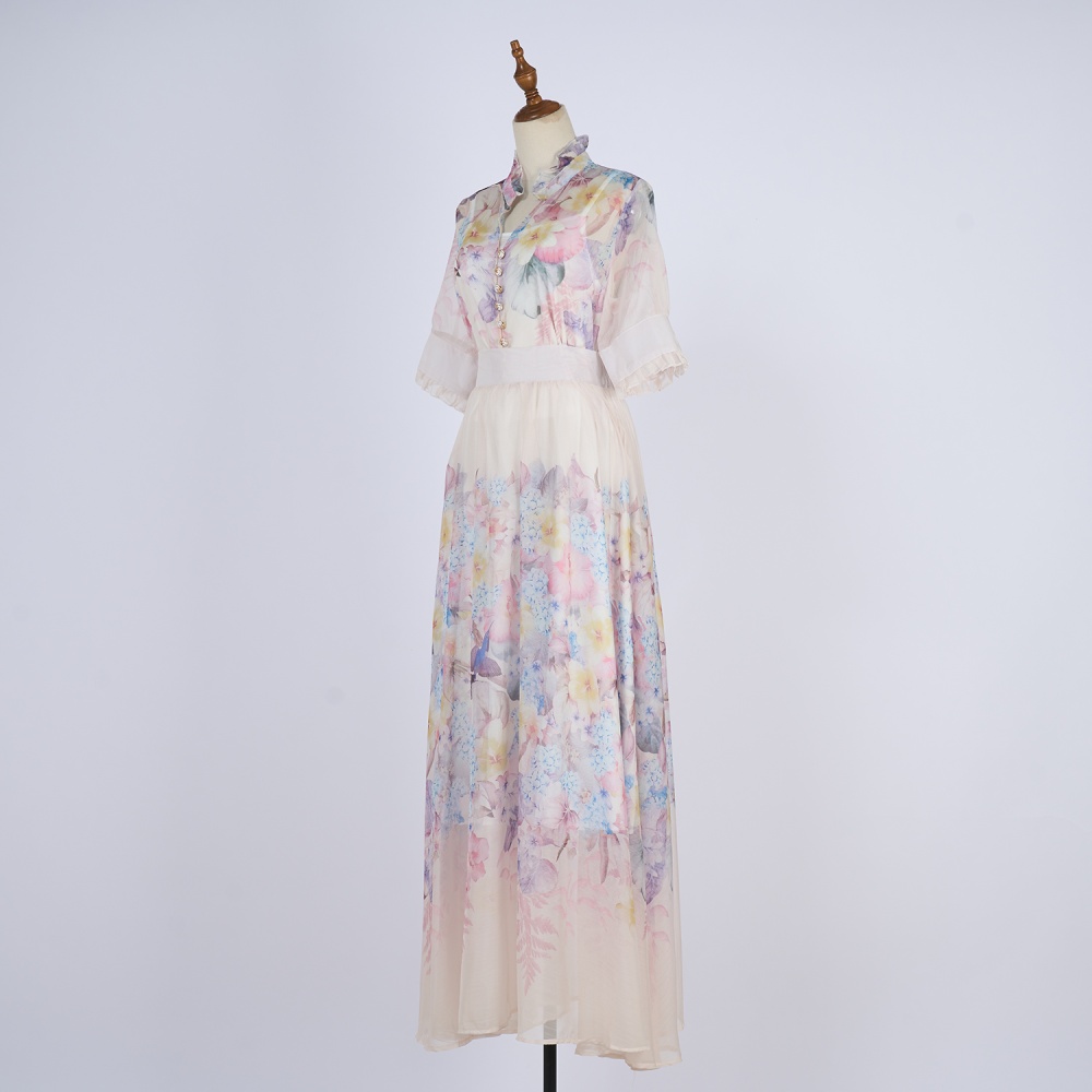 Big skirt skirt elastic waist long skirt a set