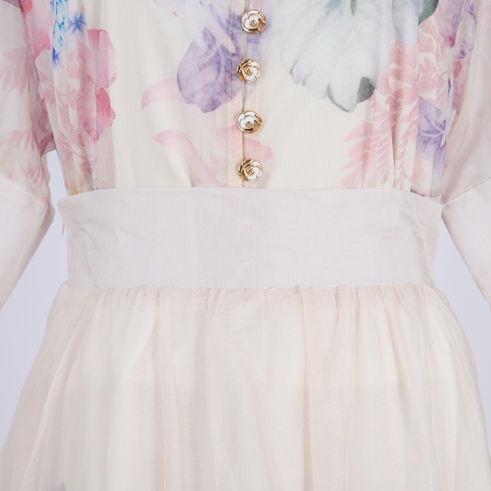 Big skirt skirt elastic waist long skirt a set