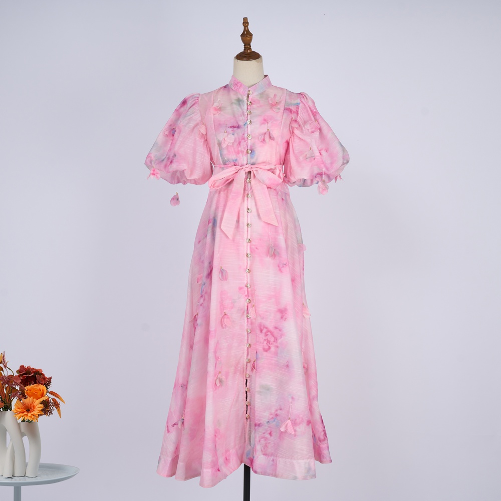 Printing stereoscopic sling court style dress