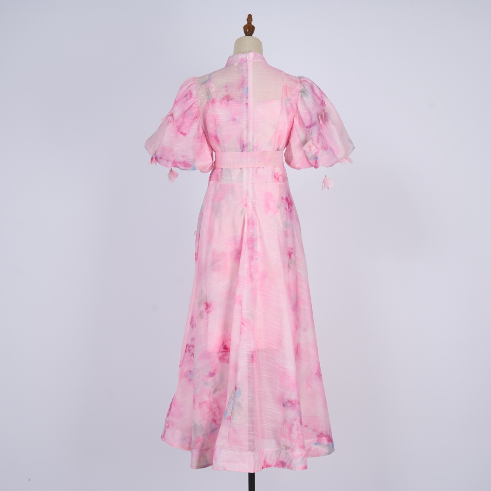 Printing stereoscopic sling court style dress