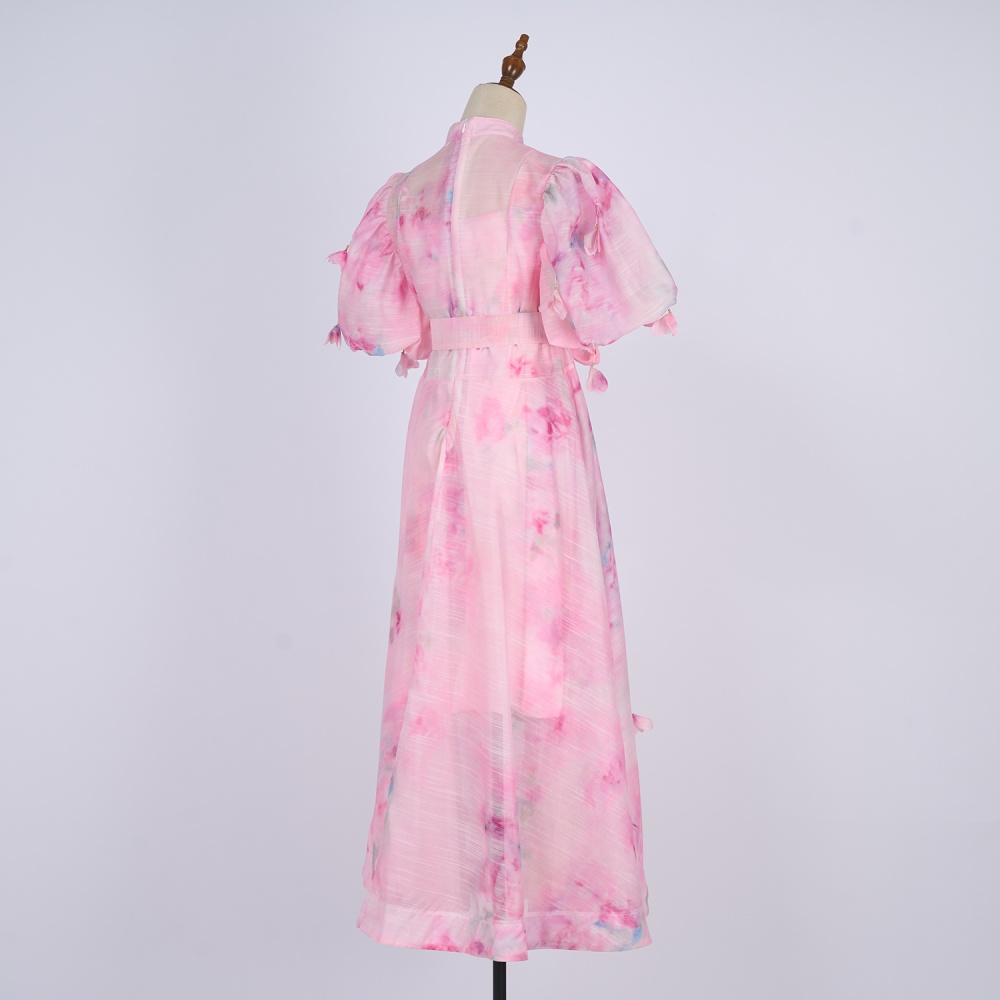 Printing stereoscopic sling court style dress