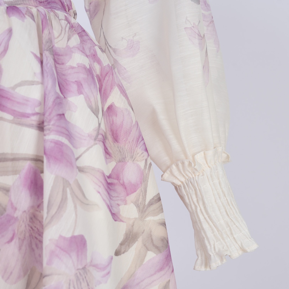 Printing big skirt skirt long shirt a set
