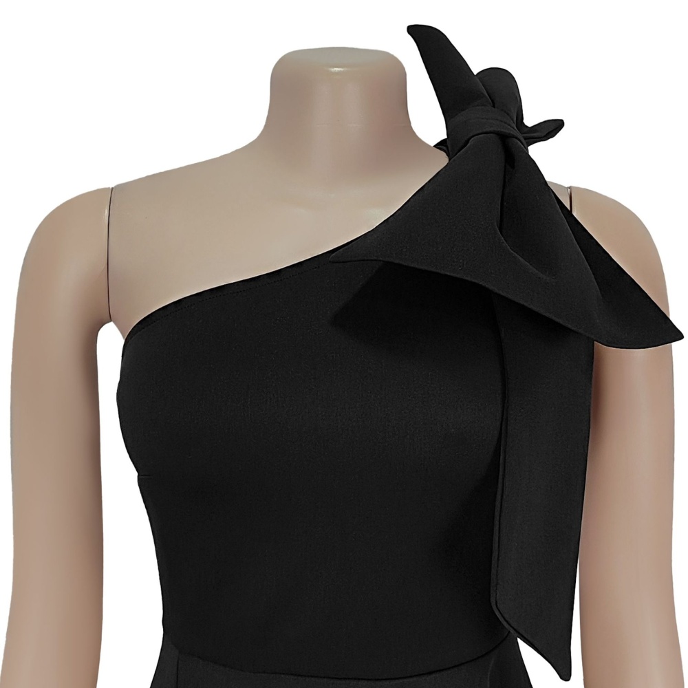 Bow fashion temperament European style dress for women