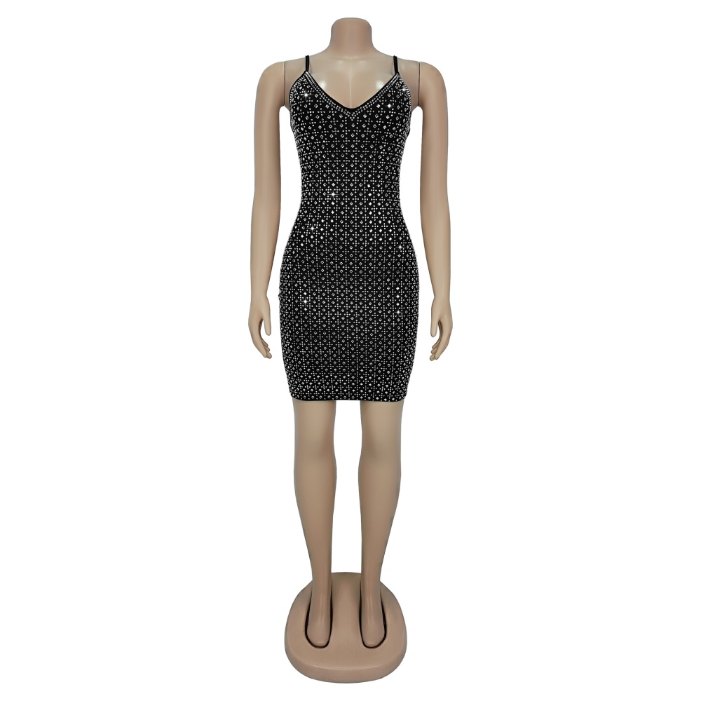 European style T-back package hip dress for women