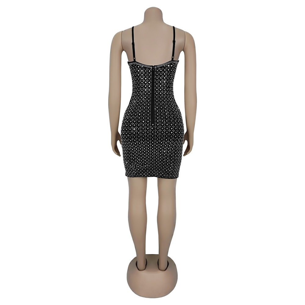 European style T-back package hip dress for women