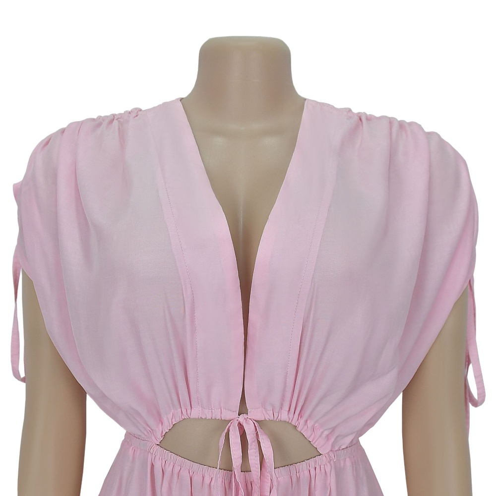 V-neck wide leg European style fashion jumpsuit for women