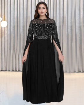 Perspective temperament European style elegant dress for women