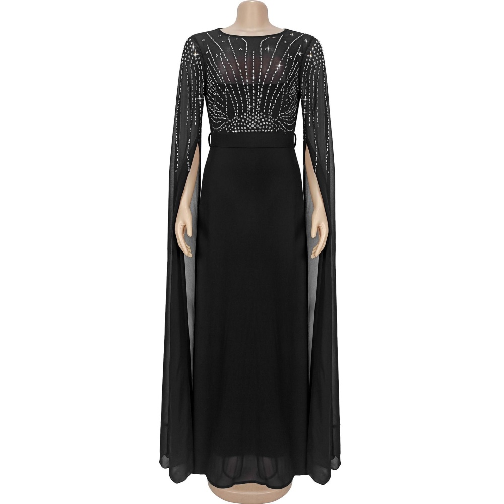 Perspective temperament European style elegant dress for women