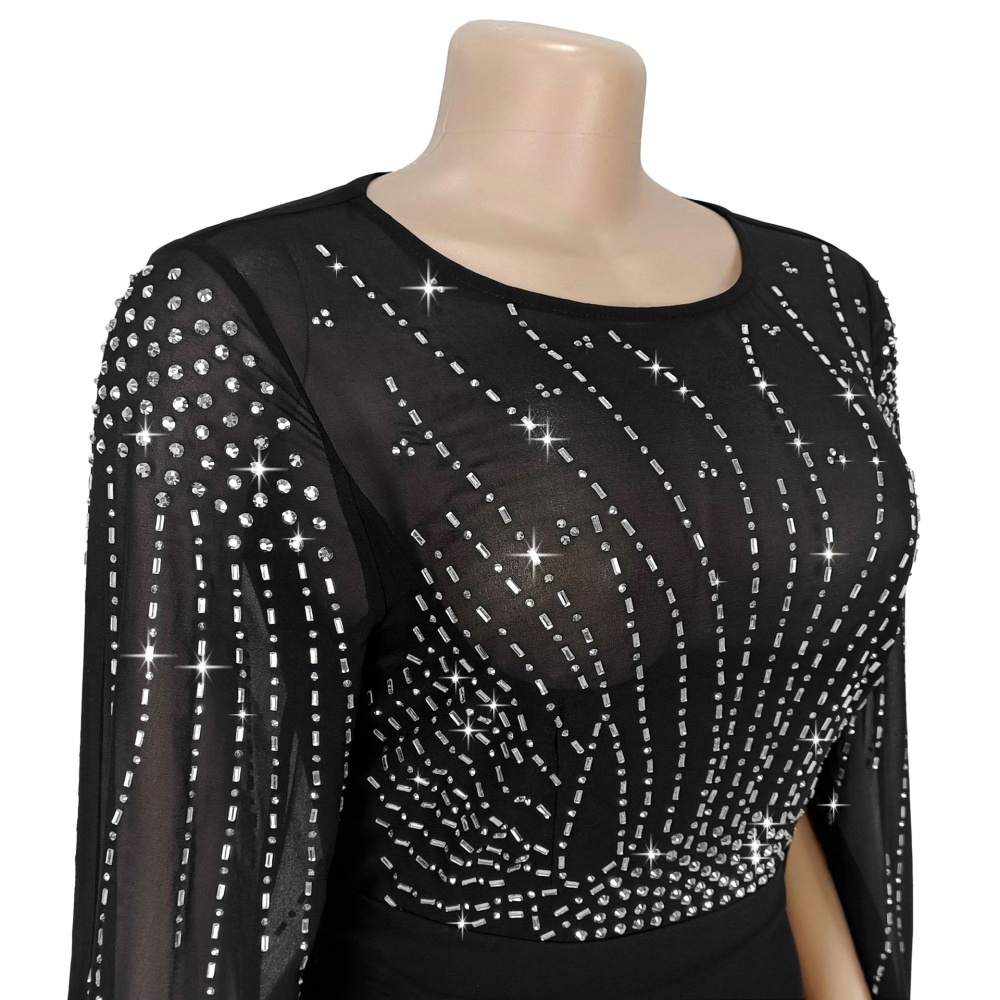 Perspective temperament European style elegant dress for women
