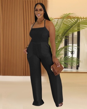 Summer pure thin fashion European style jumpsuit