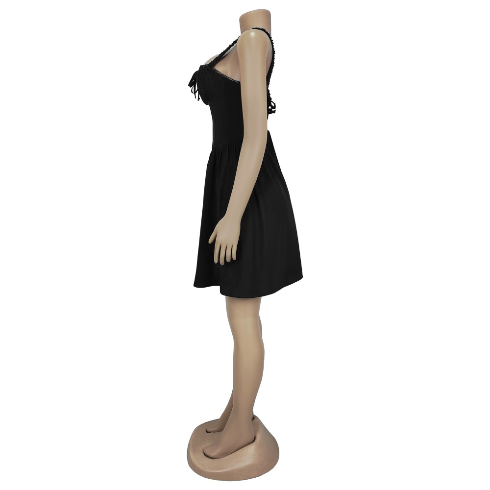 European style shoulder strap jumpsuit fashion T-back