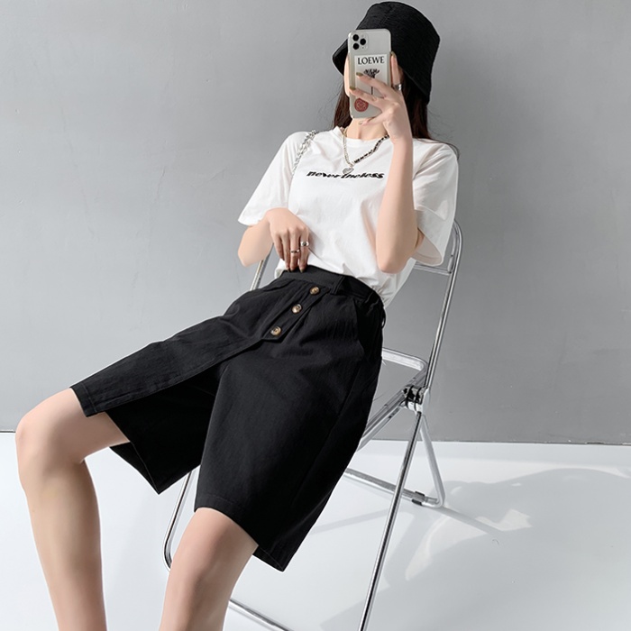 High waist wide leg pants large yard culottes for women