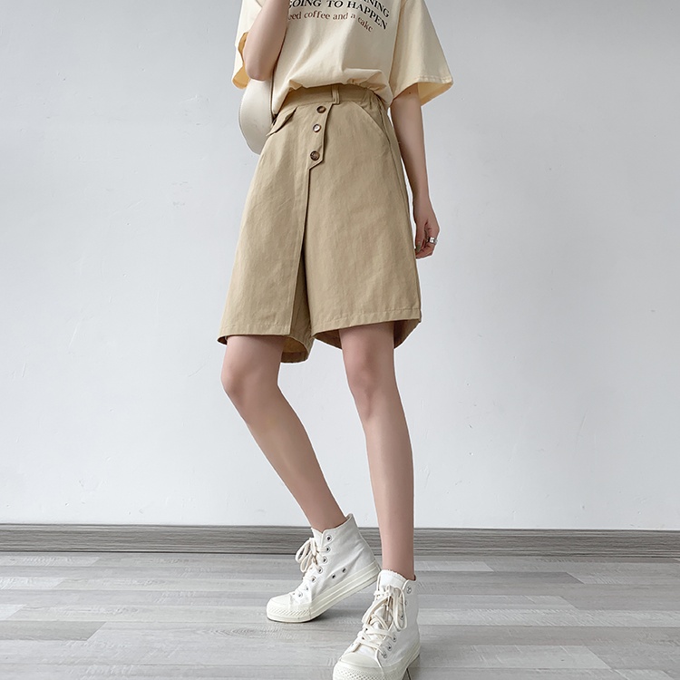 High waist wide leg pants large yard culottes for women