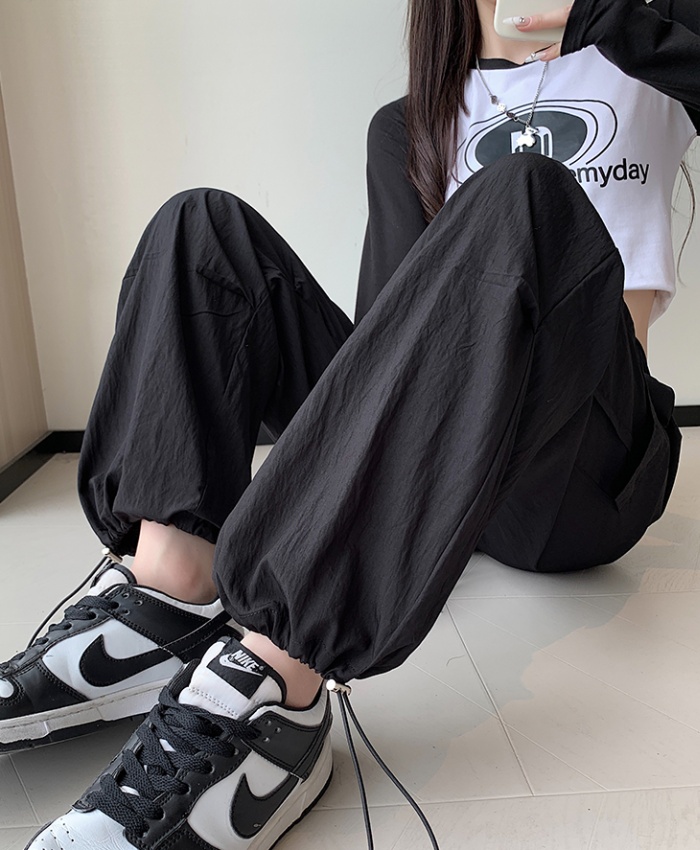 Spring work pants mopping wide leg pants for women